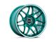 Motegi Tsubaki Hokkaido Green with Machined Lip 5-Lug Wheel; 18x9.5; 25mm Offset (87-90 Dakota)