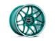 Motegi Tsubaki Hokkaido Green with Machined Lip 5-Lug Wheel; 19x8.5; 25mm Offset (87-90 Dakota)