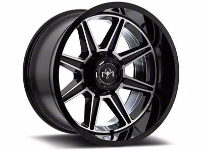 Motiv Off Road Balast Gloss Black Machined 8-Lug Wheel; 20x10; -12mm Offset (01-06 Sierra 3500 HD SRW)