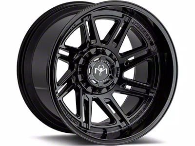 Motiv Off Road Millenium Gloss Black 8-Lug Wheel; 20x10; -12mm Offset (01-06 Sierra 3500 HD SRW)