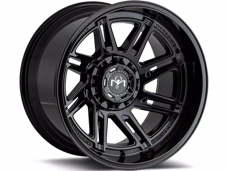 Motiv Off Road RAM 2500 Millenium Gloss Black 8-Lug Wheel; 20x9; 18mm ...