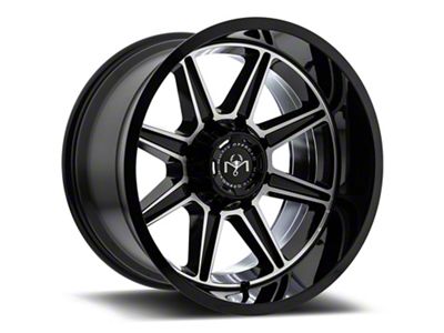 Motiv Offroad Balast Gloss Black with Chrome Accents 5-Lug Wheel; 18x9; 18mm Offset (02-08 RAM 1500, Excluding Mega Cab)