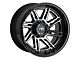 Motiv Offroad Millenium Series Gloss Black with Chrome Accents 5-Lug Wheel; 20x9; 18mm Offset (02-08 RAM 1500, Excluding Mega Cab)