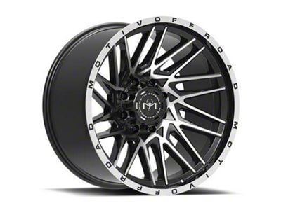 Motiv Offroad Mutant Gloss Black with Chrome Accents 6-Lug Wheel; 20x9; 18mm Offset (09-14 F-150)