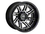 Motiv Offroad Millenium Series Gloss Black with Chrome Accents 6-Lug Wheel; 17x9; 0mm Offset (15-20 F-150)