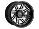 Motiv Offroad Millenium Series Gloss Black with Chrome Accents 6-Lug Wheel; 17x9; 0mm Offset (15-20 F-150)