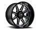 Motiv Offroad Balast Gloss Black with Chrome Accents 5-Lug Wheel; 18x9; 18mm Offset (05-11 Dakota)