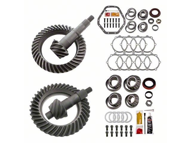 Motive Gear 9.25-Inch Front and 10.50-Inch Rear Axle Complete Ring and Pinion Gear Kit; 4.56X Gear Ratio (07-10 4WD Silverado 3500 HD)