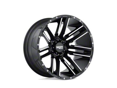 Moto Metal MO978 Razor Satin Black Machined 8-Lug Wheel; 20x10; -24mm Offset (01-06 Sierra 2500 HD)