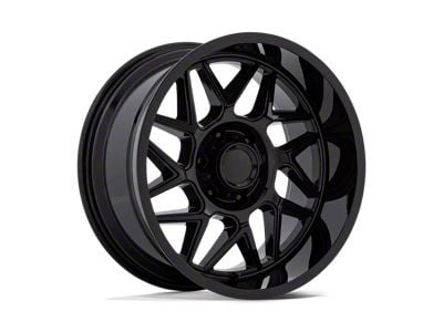 Moto Metal Turbine Gloss Black 8-Lug Wheel; 20x9; 20mm Offset (01-06 Sierra 2500 HD)