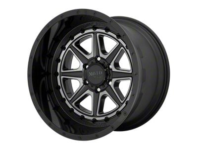 Moto Metal MO801 Phantom Gloss Black with Gray Tint 8-Lug Wheel; 20x12; -44mm Offset (01-06 Sierra 3500 HD SRW)