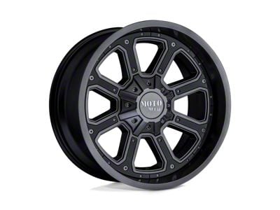 Moto Metal Shift Matte Gray with Gloss Black Inserts 8-Lug Wheel; 20x9; -12mm Offset (01-06 Sierra 3500 HD SRW)