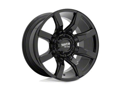 Moto Metal Spider Gloss Black 8-Lug Wheel; 20x10; -18mm Offset (01-06 Sierra 3500 HD SRW)