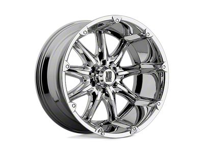 Moto Metal Spider Gloss Black Milled 8-Lug Wheel; 22x12; -44mm Offset (01-06 Silverado 2500 HD)