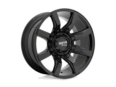 Moto Metal Spider Gloss Black 8-Lug Wheel; 20x10; 12mm Offset (01-06 Silverado 2500 HD)