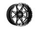 Moto Metal Hydra Gloss Black Milled 8-Lug Wheel; 20x10; -18mm Offset (06-08 RAM 1500 Mega Cab)