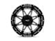 Moto Metal Hydra Gloss Black Milled 8-Lug Wheel; 20x10; -18mm Offset (06-08 RAM 1500 Mega Cab)