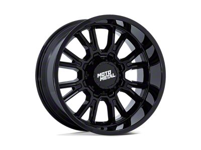 Moto Metal Legacy Gloss Black 5-Lug Wheel; 17x9; 1mm Offset (02-08 RAM 1500, Excluding Mega Cab)