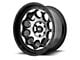 Moto Metal MO990 Rotary Gloss Black Machined 5-Lug Wheel; 20x9; 0mm Offset (02-08 RAM 1500, Excluding Mega Cab)