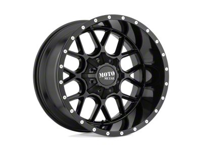 Moto Metal Siege Gloss Black 5-Lug Wheel; 20x9; 0mm Offset (02-08 RAM 1500, Excluding Mega Cab)