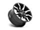 Moto Metal Spider Gloss Black Machined 5-Lug Wheel; 20x9; 0mm Offset (02-08 RAM 1500, Excluding Mega Cab)