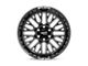 Moto Metal Warlock Gloss Black Milled 8-Lug Wheel; 20x9; 0mm Offset (06-08 RAM 1500 Mega Cab)