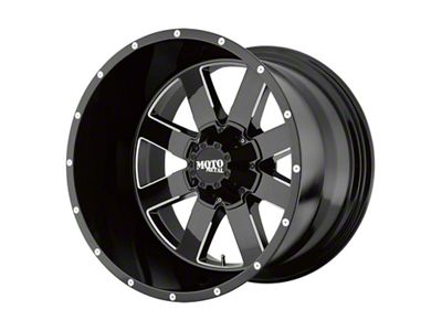 Moto Metal MO962 Gloss Black Milled 8-Lug Wheel; 20x12; -44mm Offset (03-09 RAM 2500)