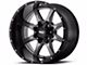 Moto Metal MO970 Gloss Gray with Gloss Black Lip 8-Lug Wheel; 18x10; -24mm Offset (03-09 RAM 2500)