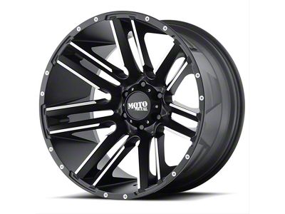 Moto Metal MO978 Razor Satin Black Machined 8-Lug Wheel; 20x10; -24mm Offset (03-09 RAM 2500)