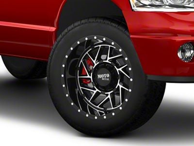 Moto Metal MO985 Breakout Gloss Black Machined 8-Lug Wheel; 20x12; -44mm Offset (03-09 RAM 2500)