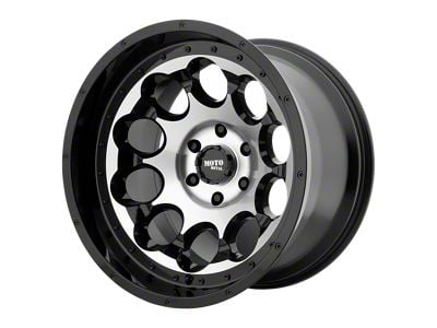 Moto Metal Rotary Gloss Black Machined 8-Lug Wheel; 20x12; -44mm Offset (03-09 RAM 2500)