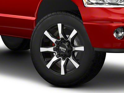 Moto Metal Spider Gloss Black Machined 8-Lug Wheel; 20x10; -18mm Offset (03-09 RAM 2500)