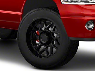 Moto Metal Turbine Gloss Black 8-Lug Wheel; 20x9; 20mm Offset (03-09 RAM 2500)