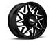 Moto Metal Turbine Gloss Black with Machined Face 8-Lug Wheel; 20x10; -18mm Offset (03-09 RAM 2500)