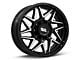 Moto Metal Turbine Gloss Black with Machined Face 8-Lug Wheel; 20x10; -18mm Offset (03-09 RAM 2500)