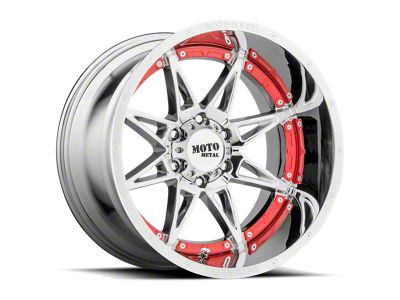 Moto Metal Hydra Chrome 8-Lug Wheel; 20x12; -44mm Offset (03-09 RAM 3500 SRW)