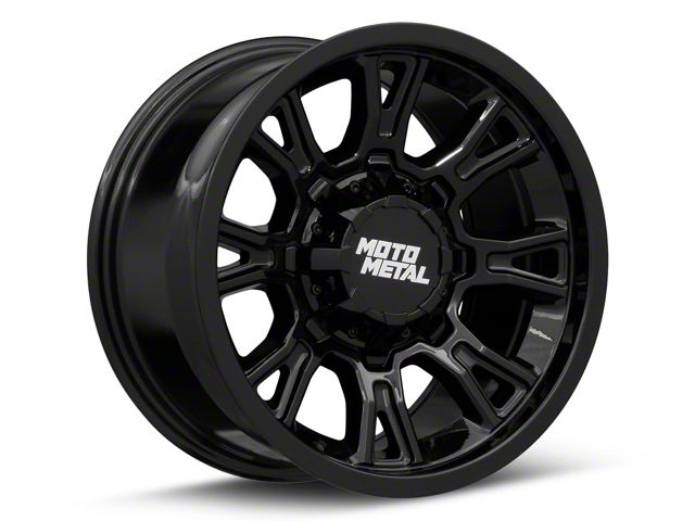 Moto Metal Legacy Gloss Black 8-Lug Wheel; 17x9; 1mm Offset (03-09 RAM 3500 SRW)