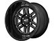 Moto Metal MO800 Deep Six Gloss Black Milled 8-Lug Wheel; 20x12; -44mm Offset (03-09 RAM 3500 SRW)