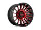 Moto Metal MO807 Gloss Black Machined with Red Tint 8-Lug Wheel; 20x10; -18mm Offset (03-09 RAM 3500 SRW)