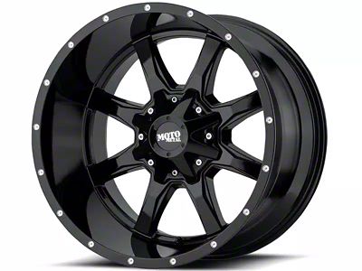 Moto Metal MO970 Gloss Black Milled 8-Lug Wheel; 18x10; -24mm Offset (03-09 RAM 3500 SRW)