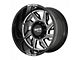 Moto Metal MO997 Hurricane Gloss Black Milled 8-Lug Wheel; Passenger Side; 20x12; -44mm Offset (03-09 RAM 3500 SRW)