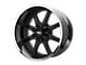 Moto Metal Rotary Gloss Black Machined 8-Lug Wheel; 17x9; -12mm Offset (03-09 RAM 3500 SRW)