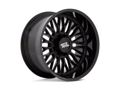 Moto Metal Stinger Gloss Black 8-Lug Wheel; 20x9; 18mm Offset (03-09 RAM 3500 SRW)