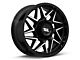 Moto Metal Turbine Gloss Black with Machined Face 8-Lug Wheel; 20x9; 1mm Offset (03-09 RAM 3500 SRW)