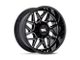 Moto Metal Turbine Gloss Black Milled 8-Lug Wheel; 20x10; -18mm Offset (03-09 RAM 3500 SRW)