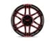 Moto Metal Folsom Gloss Black Milled with Red Tint 6-Lug Wheel; 20x10; -18mm Offset (04-08 F-150)