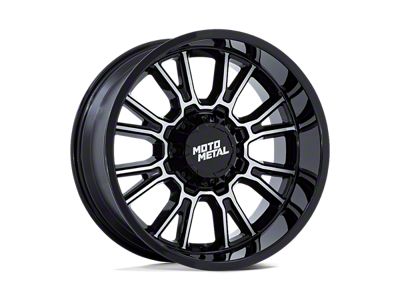 Moto Metal Legacy Gloss Black Machined 6-Lug Wheel; 20x9; 20mm Offset (04-08 F-150)