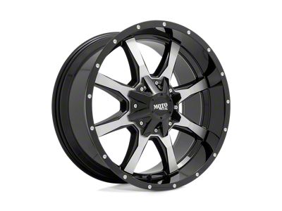 Moto Metal MO970 Gloss Black Machined Face 6-Lug Wheel; 17x9; -12mm Offset (04-08 F-150)