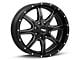 Moto Metal MO970 Semi Gloss Black Milled 6-Lug Wheel; 22x12; -44mm Offset (04-08 F-150)