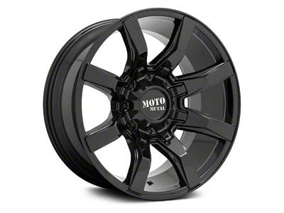 Moto Metal Spider Gloss Black 6-Lug Wheel; 20x10; 12mm Offset (04-08 F-150)